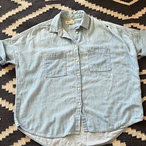 Madewell Light Blue Denim Button-Down Shirt